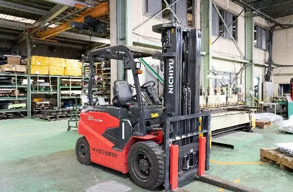 電動化したフォークリフト