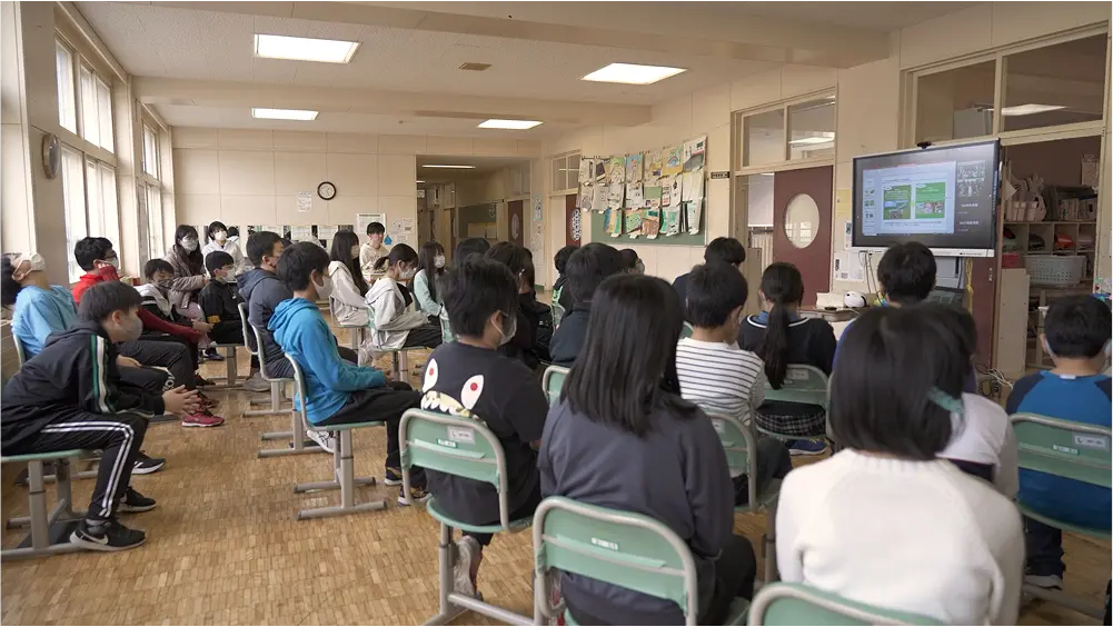 授業の様子(松前町)